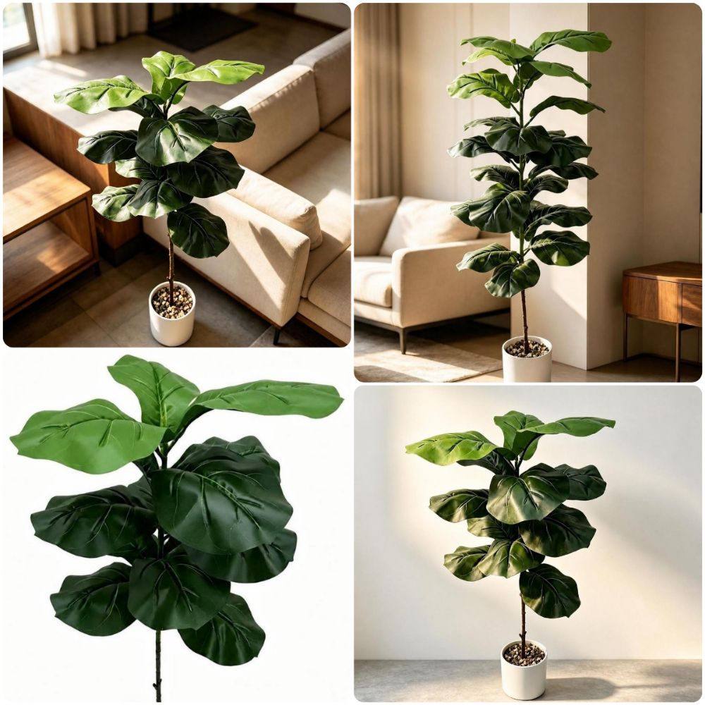 Ficus Lyrata Tree - 9/15/23 Daun Ficus Lyrata Buatan Ukuran