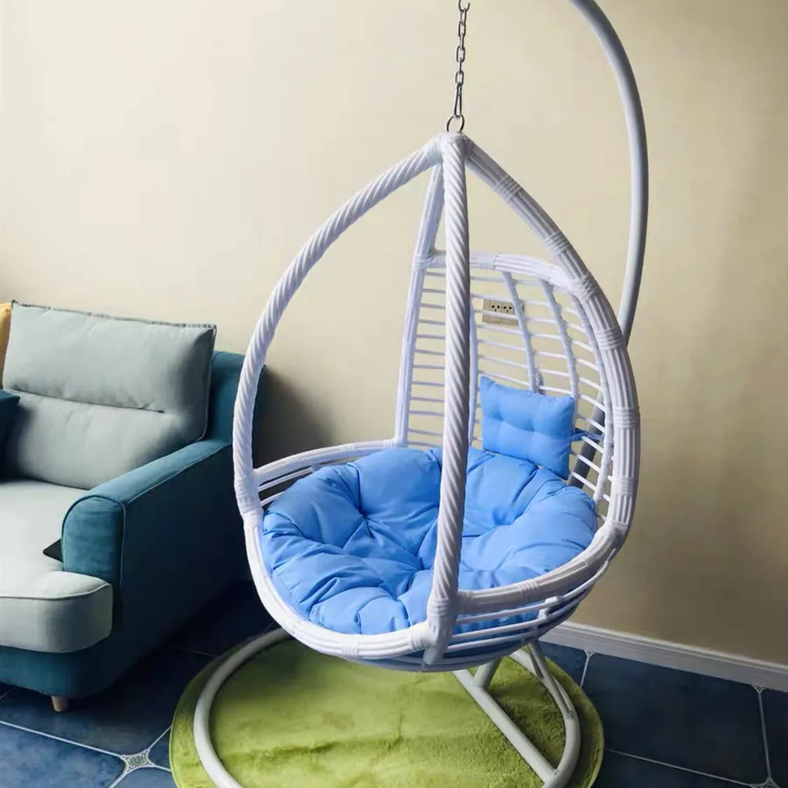Spider Plant Hanging - Kursi gantung rotan, kursi ayun rumah,