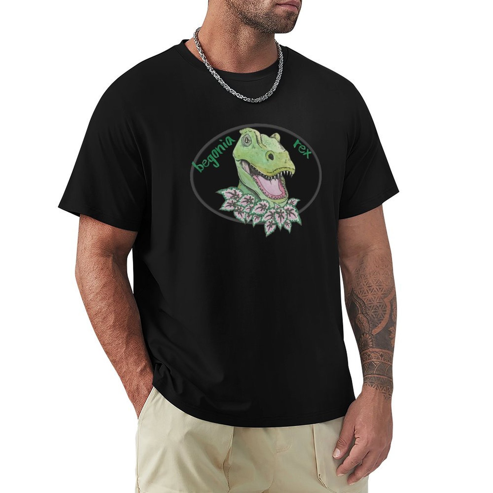 Begonia Rex - Kaos T rex begonia untuk Thanksgiving,