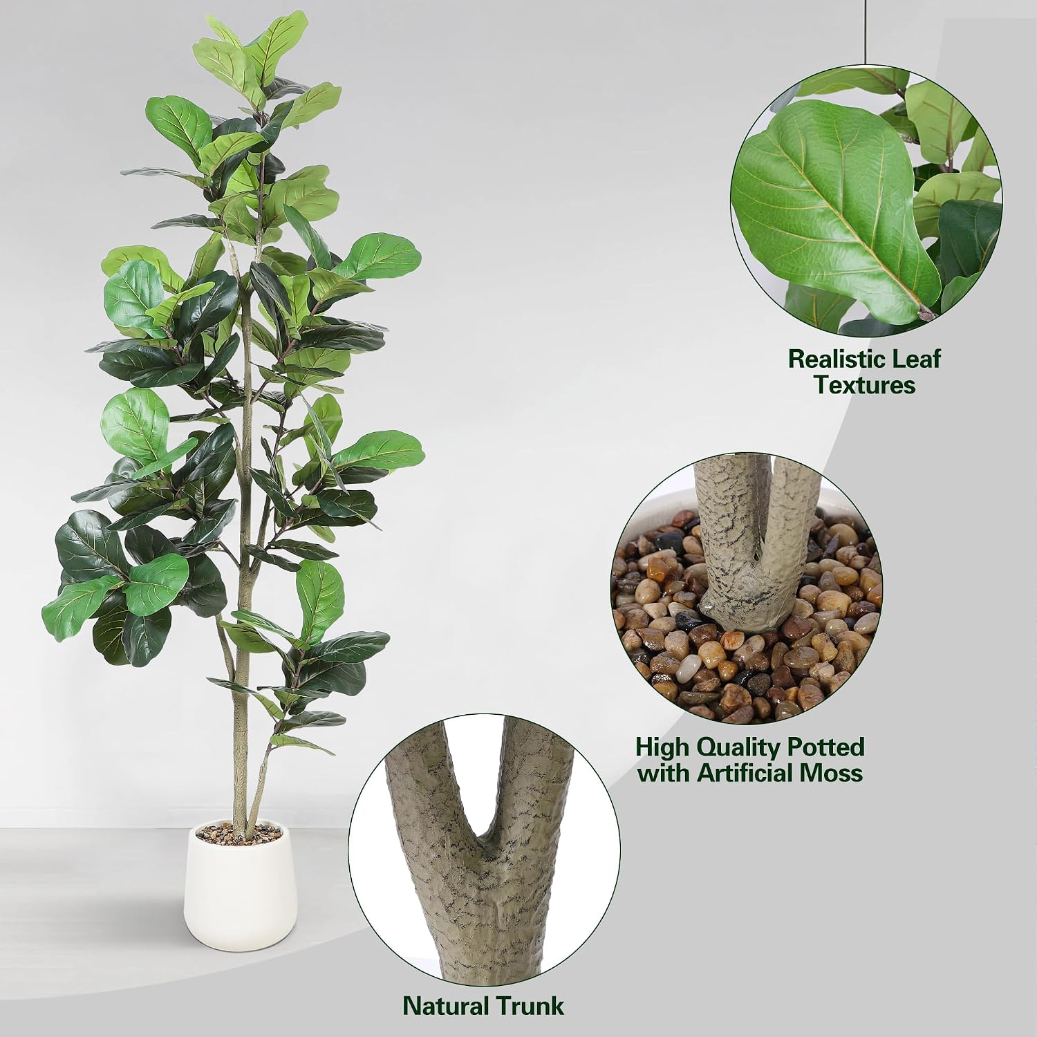 Pohon Ficus Lyrata Buatan 7 ka - Ficus Lyrata Tree ulasan dan harga