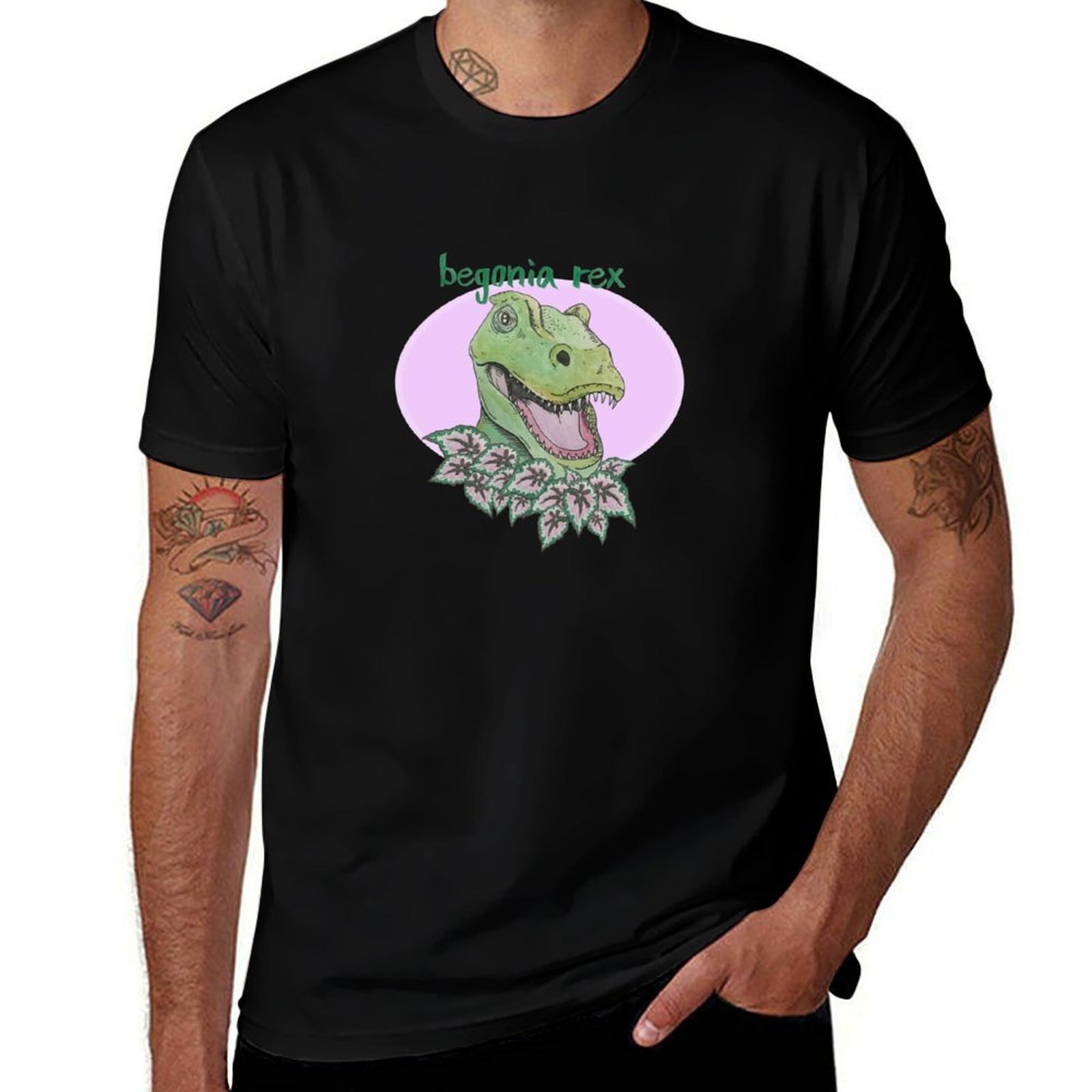 T rex begonia (pink) Kaos Olah - Begonia Rex ulasan dan harga